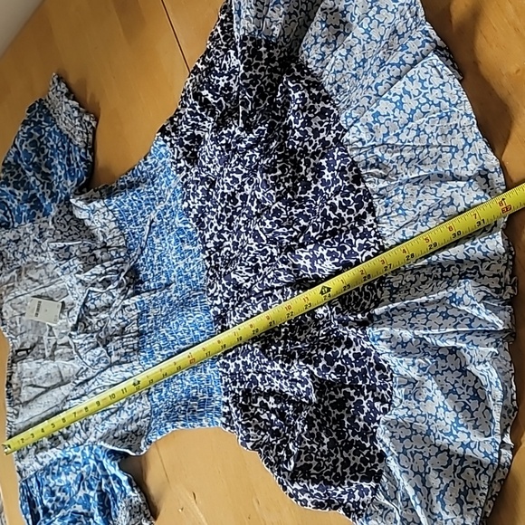 Anthropologie Puff-Sleeve Tiered Mini Dress - Picture 9 of 10